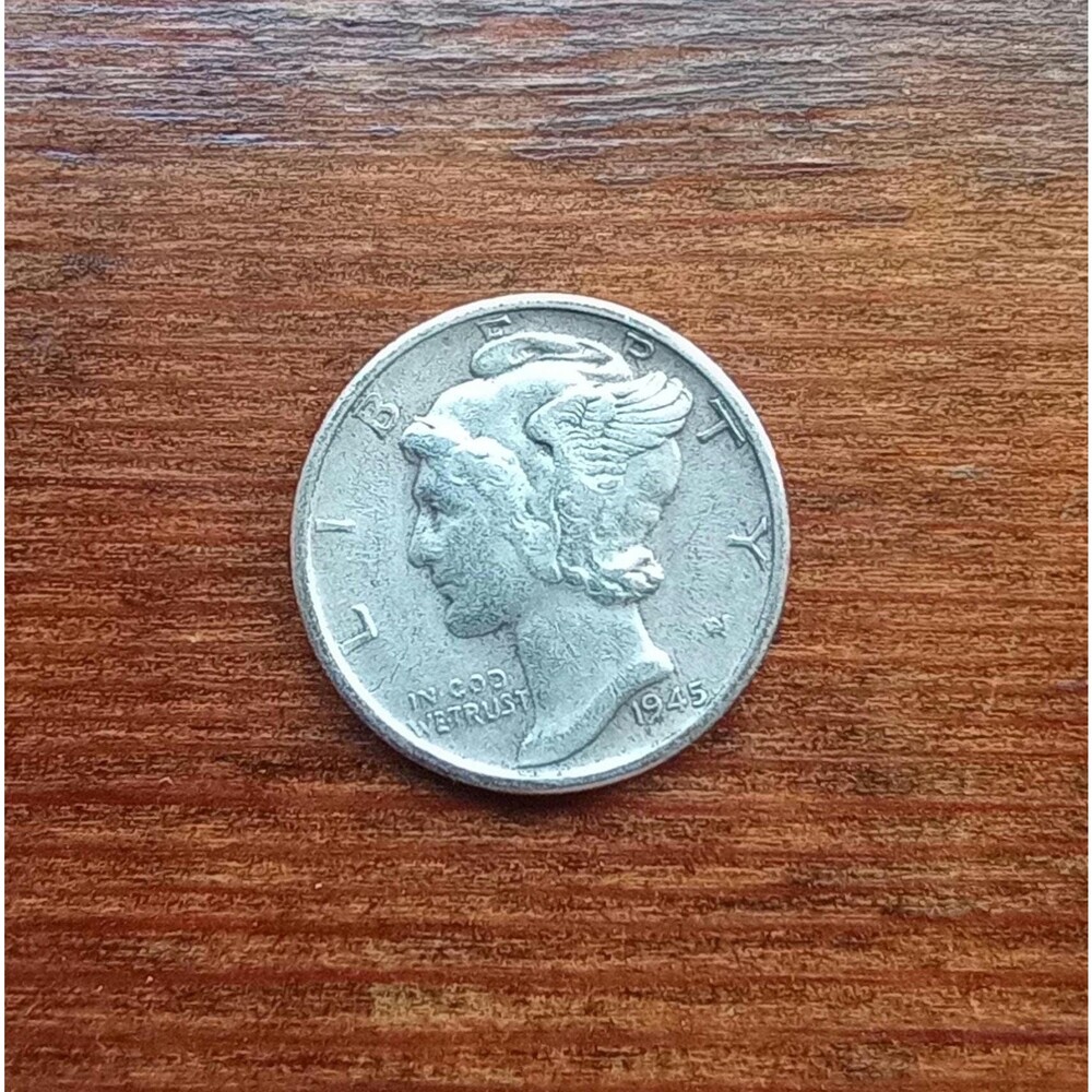 U.S. 1945 Winged Liberty Mercury Dime | Circulated